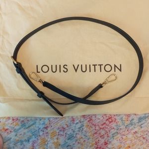 New Louis Vuitton Ebene Adjustable Bag Strap Black
